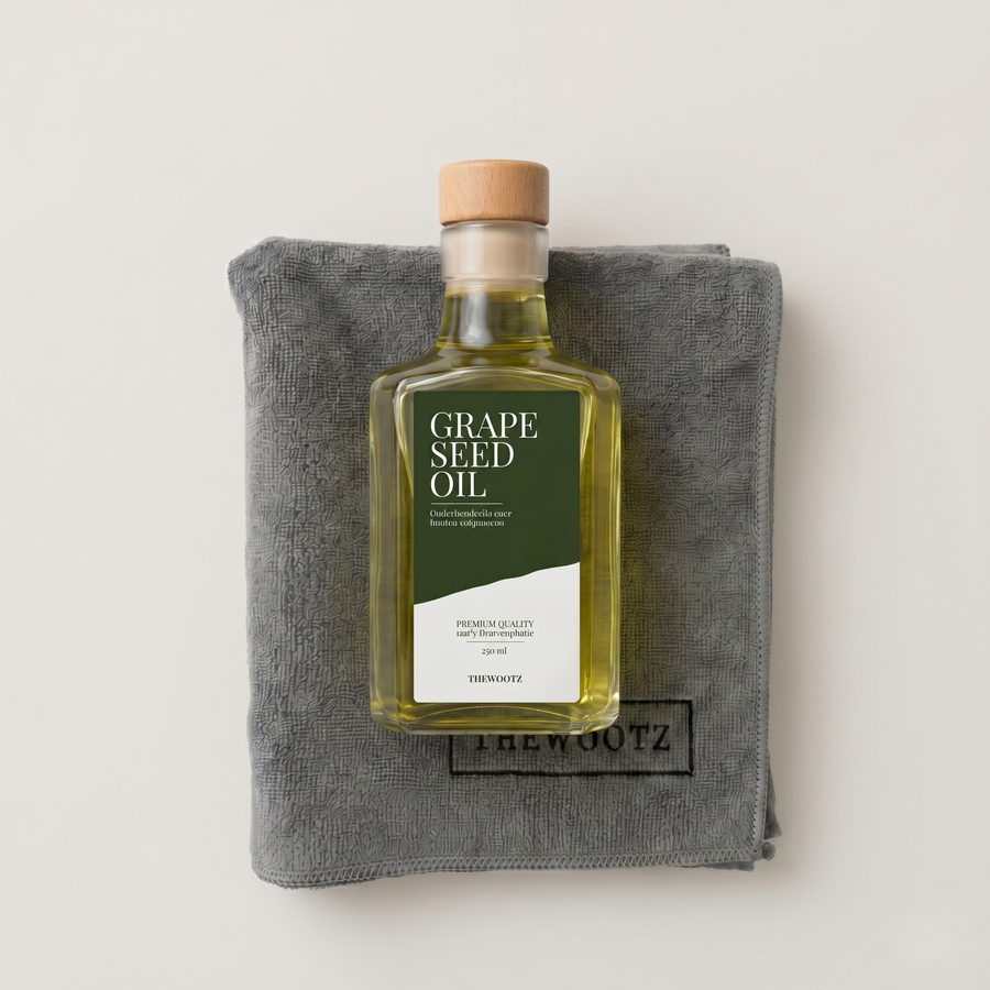 Snijplank onderhoudsset 250 ml, olie en doek - TheWootz