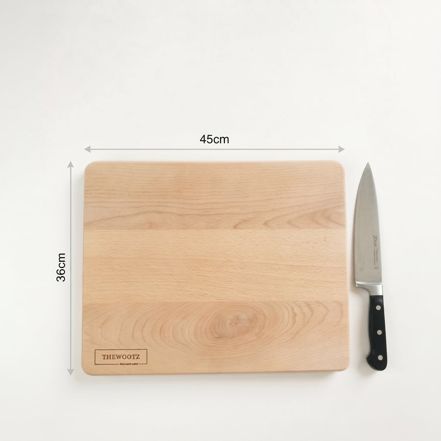 Houten snijplank beukenhout 45x36 cm - TheWootz