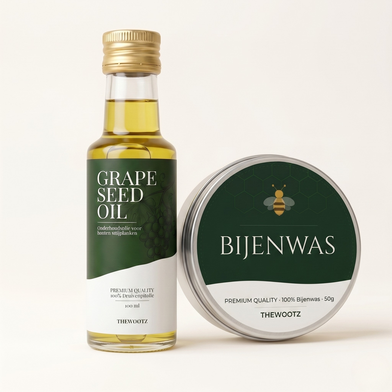 Snijplank onderhoudsset 100 ml, olie en bijenwas - TheWootz