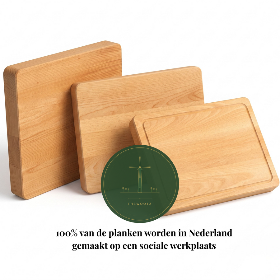 Houten snijplank beukenhout 45x36 cm - TheWootz