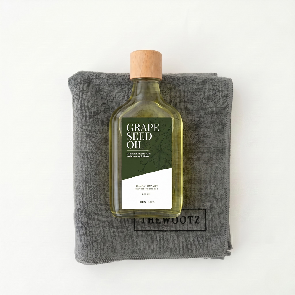 Snijplank onderhoudsset 200 ml, olie en doek - TheWootz