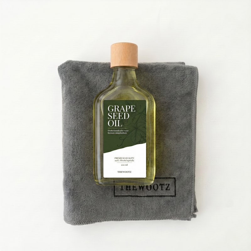 Snijplank onderhoudsset 200 ml, olie en doek - TheWootz