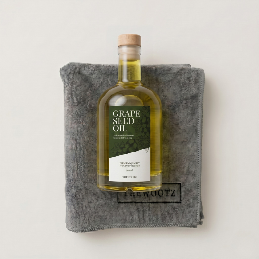 Snijplank onderhoudsset 500 ml, olie en doek - TheWootz
