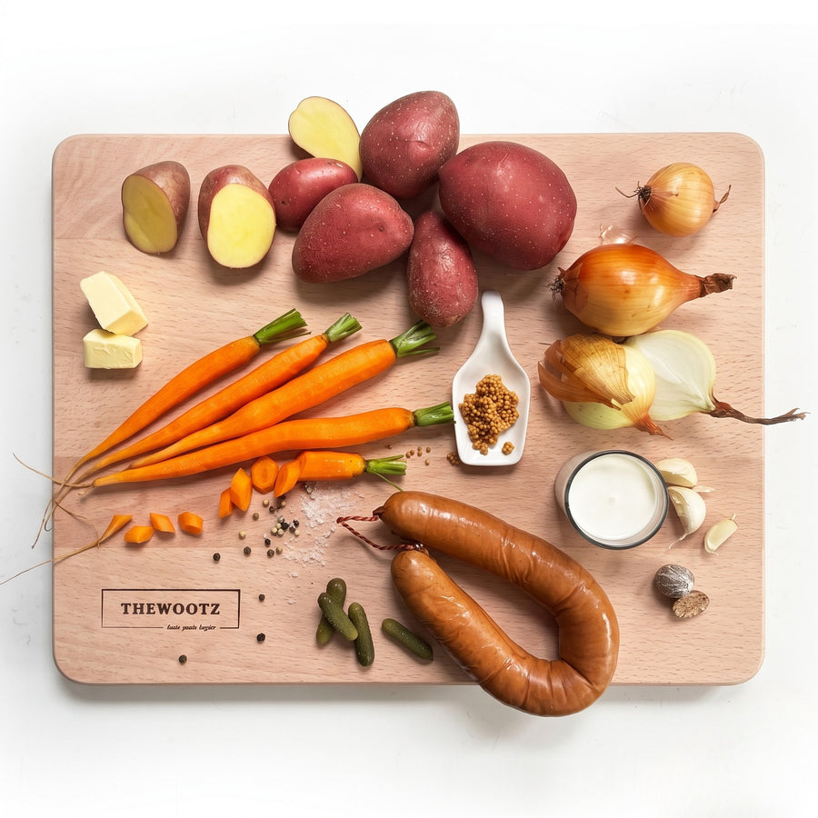 Houten snijplank beukenhout 45x36 cm - TheWootz